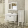Тумба с раковиной Comforty Павия 100 00-00017943 цвет Белый глянцевый