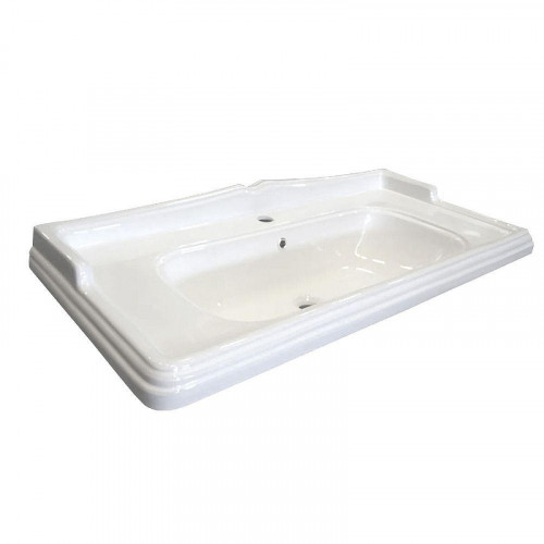 Тумба с раковиной Comforty Павия 100 00-00017943 цвет Белый глянцевый