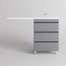 Тумба под раковину Style Line Даллас Леон 120 Люкс Plus СС-00002449 Серая МДФ / ЛДСП