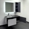 Тумба с раковиной Comforty Геленджик 120 00-00017877 подвесная Белая матовая