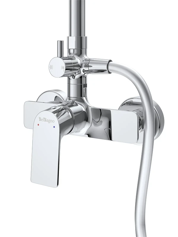 Комплект смесителей BelBagno Марина (Marino) MARINO-DOCM/LVM-CRM цвет Хром