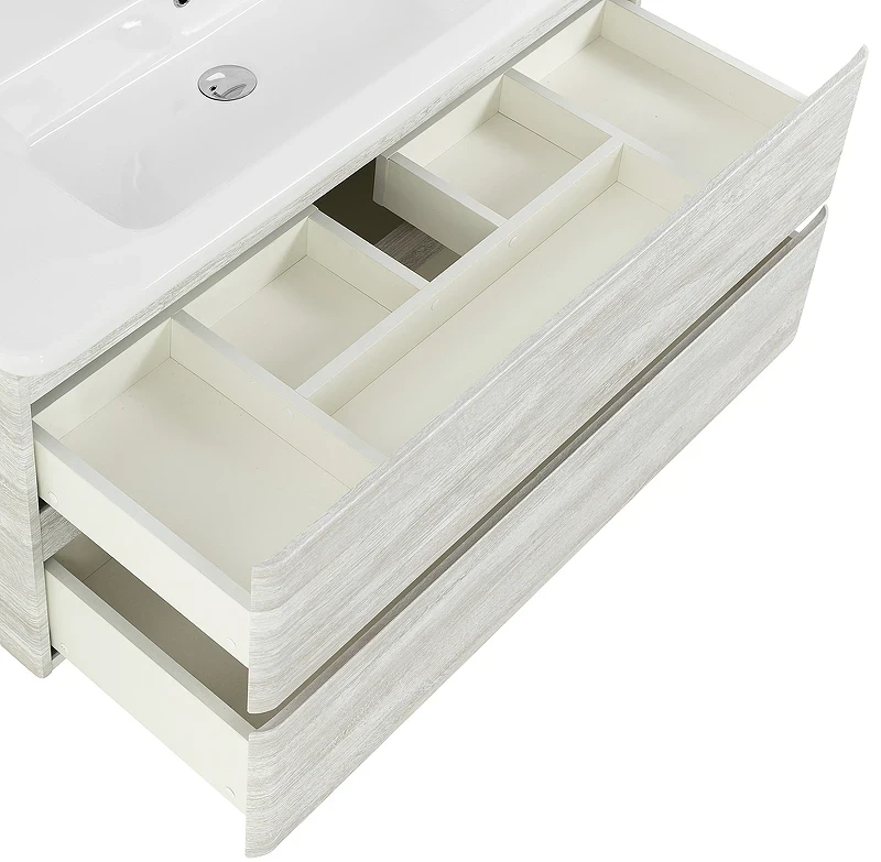 Тумба под раковину BelBagno 105 ALBANO-CER-1050-2C-SO-RVB подвесная Rovere Vintage Bianco МДФ / ЛДСП