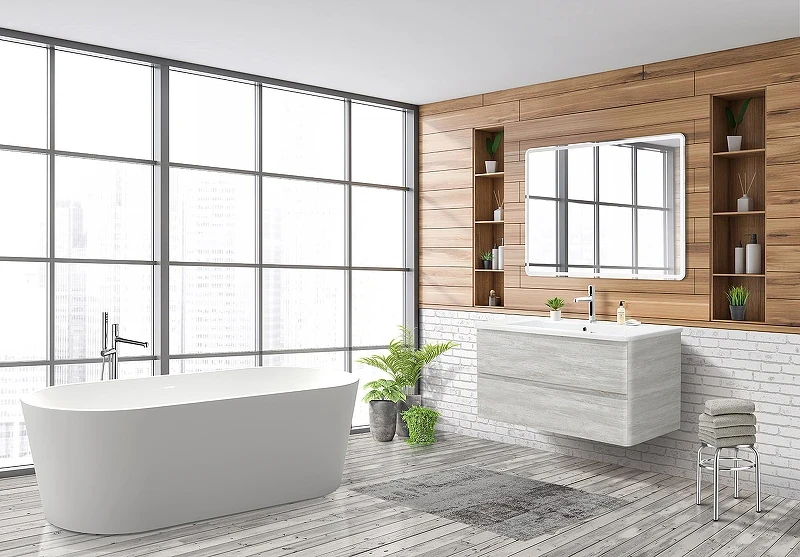 Тумба под раковину BelBagno 105 ALBANO-CER-1050-2C-SO-RVB подвесная Rovere Vintage Bianco МДФ / ЛДСП