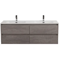 Тумба под раковину BelBagno Kraft 120 KRAFT-1200-4C-SO-2-CG подвесная Cemento Grigio МДФ / ЛДСП