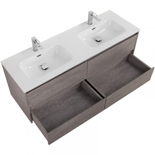 Тумба под раковину BelBagno Kraft 120 KRAFT-1200-4C-SO-2-CG подвесная Cemento Grigio МДФ / ЛДСП