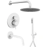Душевая система Paffoni Light KITLIG019BO046 Белая матовая латунь встраиваемый