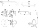 Душевая система Paffoni Light KITLIG019BO046 Белая матовая латунь встраиваемый