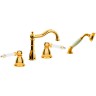 Смеситель на борт ванны Boheme Tradizionale Oro 395-MR-W Золото латунь