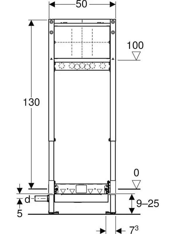 Инсталляция для душевой системы Geberit Duofix 111.580.00.2 цвет Синий