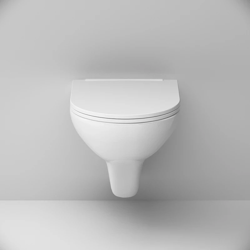 Комплект унитаза с инсталляцией AM.PM Gem FlashClean IS47038.901700 с сиденьем Микролифт и Черной матовой клавишей смыва