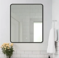 Зеркало Дабл-Ю Бангкок Black Лайт 100х80 BAN100X80BL с подсветкой прямоугольное, c сенсорным выключателем, диммером
