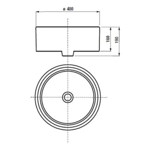 Раковина накладная Roca Mila 40 32700C000 Белая