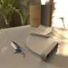 Стеклянная полка Altasan Лотос ЛТ71БМ угловая Белая матовая