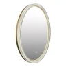 Зеркало Azario Грей 80 АZ-LED010425 с подсветкой цвет Золото матовое с сенсорным выключателем