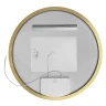 Зеркало Azario Грей 80 АZ-LED010425 с подсветкой цвет Золото матовое с сенсорным выключателем