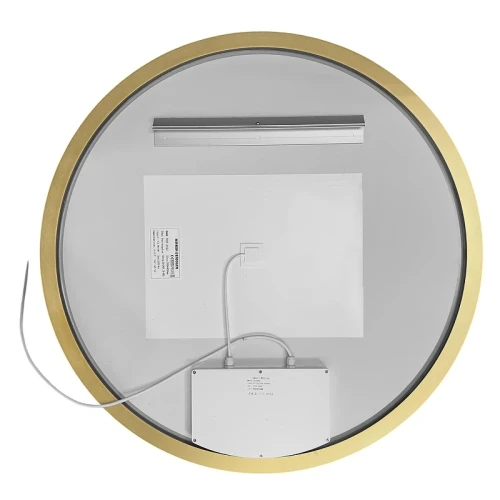 Зеркало Azario Грей 80 АZ-LED010425 с подсветкой цвет Золото матовое с сенсорным выключателем