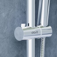 Душевая система Dorff Norma D0712000 Хром Серый латунь на стену