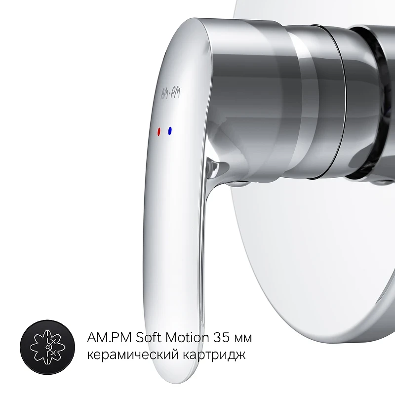 Смеситель для душа AM.PM Like F8075000 Хром латунь встраиваемый