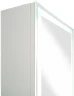 Зеркальный шкаф Континент Allure LED 35 L МВК055 с подсветкой Белый МДФ / ЛДСП, стекло