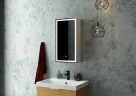 Зеркальный шкаф Континент Allure LED 35 L МВК055 с подсветкой Белый МДФ / ЛДСП, стекло
