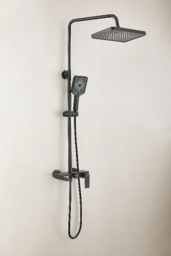 Душевая система Belz B678-7 B24678-7 Черная матовая