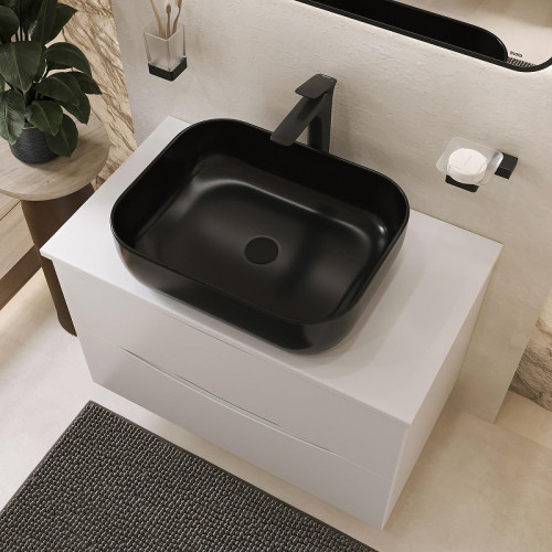 Тумба с раковиной Bond Cube 80 T05805-S61508 подвесная цвет Белый матовый