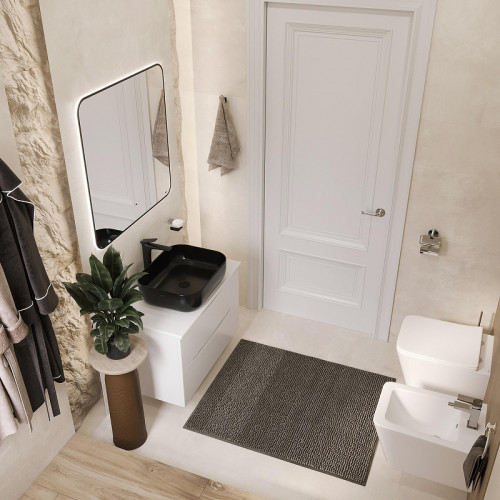 Тумба с раковиной Bond Cube 80 T05805-S61508 подвесная цвет Белый матовый