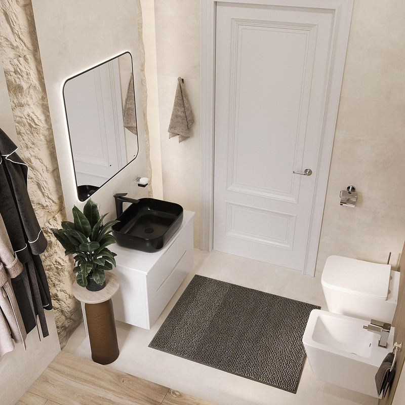 Тумба с раковиной Bond Cube 80 T05805-S61508 подвесная цвет Белый матовый