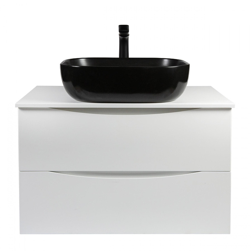 Тумба с раковиной Bond Cube 80 T05805-S61508 подвесная цвет Белый матовый