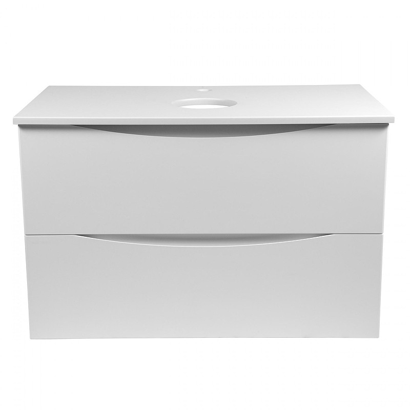 Тумба с раковиной Bond Cube 80 T05805-S61508 подвесная цвет Белый матовый