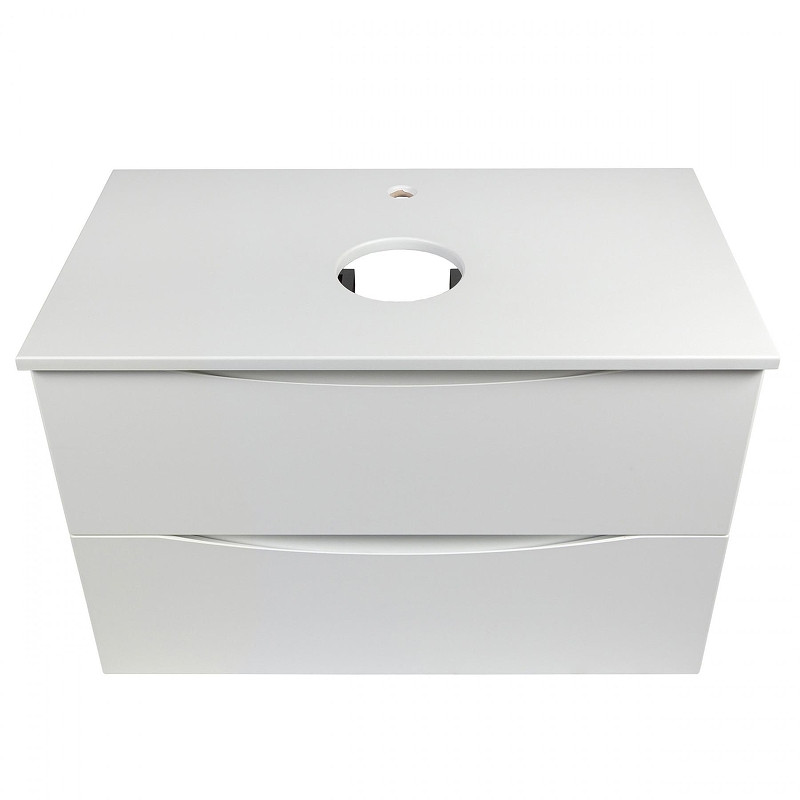 Тумба с раковиной Bond Cube 80 T05805-S61508 подвесная цвет Белый матовый