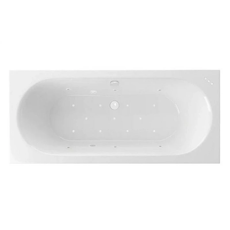 Акриловая ванна Excellent Oceana Slim 180x80 WAEX.OCE18S.RELAX.WH цвет Белый с гидромассажем форсунки Белые