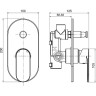 Смеситель для душа Koller Pool Round Arc RA10150