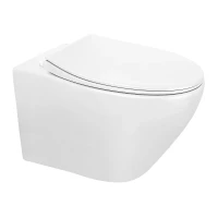 Унитаз Azario Keras white AZ-99046W подвесной цвет Белый с сиденьем Микролифт