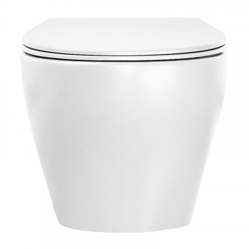 Унитаз Azario Keras white AZ-99046W подвесной цвет Белый с сиденьем Микролифт