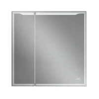 Зеркальный шкаф Art&Max Merano 80 R AM-Mer-800-800-2D-R-DS-F с подсветкой цвет Белый