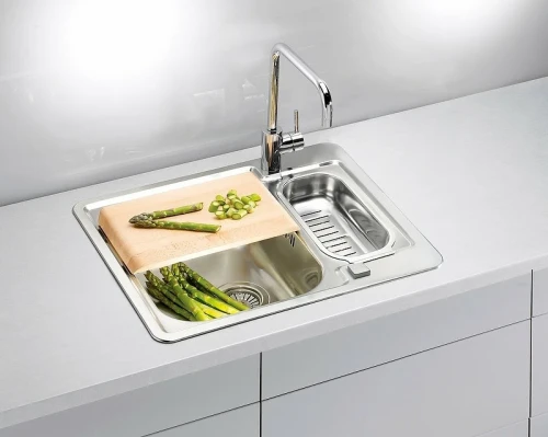 Кухонная мойка Alveus Line 50 NAT-90 615x500 1065676 Натуральная сталь нержавеющая сталь встраиваемый
