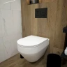 Комплект унитаза с инсталляцией Maretti Calabria CA29UM56052 с сиденьем Микролифт и Черной матовой клавишей смыва фарфор подвесной