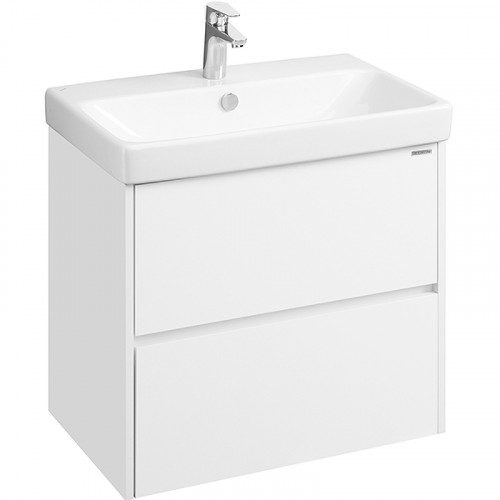 Тумба с раковиной Aquaton Сканди 70 1A2518K0SD010 подвесная Белая МДФ / ЛДСП