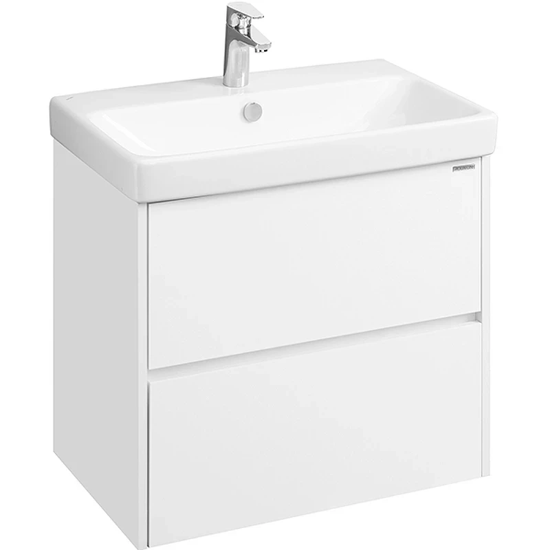 Тумба с раковиной Aquaton Сканди 70 1A2518K0SD010 подвесная Белая МДФ / ЛДСП