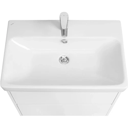 Тумба с раковиной Aquaton Сканди 70 1A2518K0SD010 подвесная Белая МДФ / ЛДСП