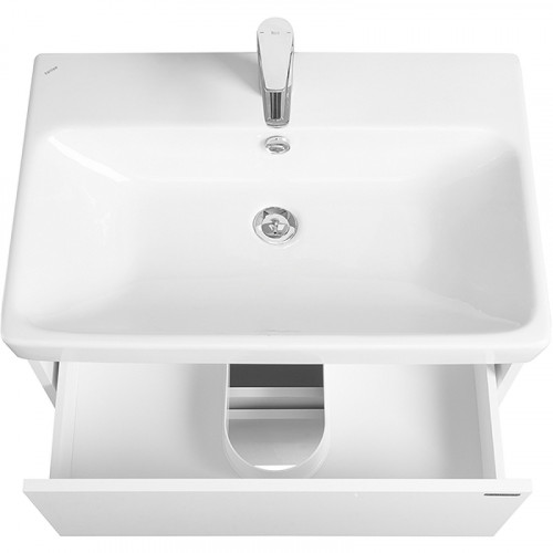 Тумба с раковиной Aquaton Сканди 70 1A2518K0SD010 подвесная Белая МДФ / ЛДСП