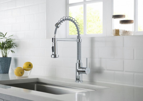 Смеситель для кухни Aquatek Европа AQ1387CR Хром латунь