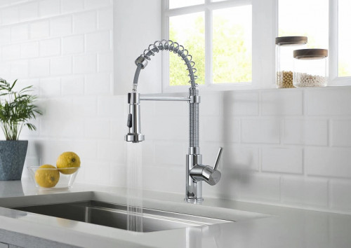 Смеситель для кухни Aquatek Европа AQ1387CR Хром латунь