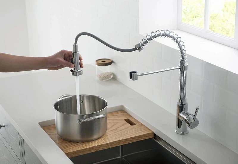 Смеситель для кухни Aquatek Европа AQ1387CR Хром латунь