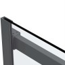 Душевая дверь Vincea Como Soft 120 VDS-1CS120CLGM профиль Вороненая сталь стекло прозрачное