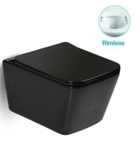 Унитаз SantiLine SL-5004MB подвесной с сиденьем Микролифт фаянс подвесной