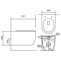 Унитаз Aquatek Европа AQ1106L-00 подвесной с сиденьем Микролифт фарфор подвесной