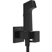 Гигиенический душ со смесителем Hansgrohe Bidette 29233670 Черный матовый латунь встраиваемый