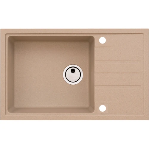 Кухонная мойка Alveus Granital Intermezzo 130 Beige G55 780x480x200 1117048 Бежевая искусственный камень (литьевой мрамор) встраиваемая сверху, встраиваемая снизу